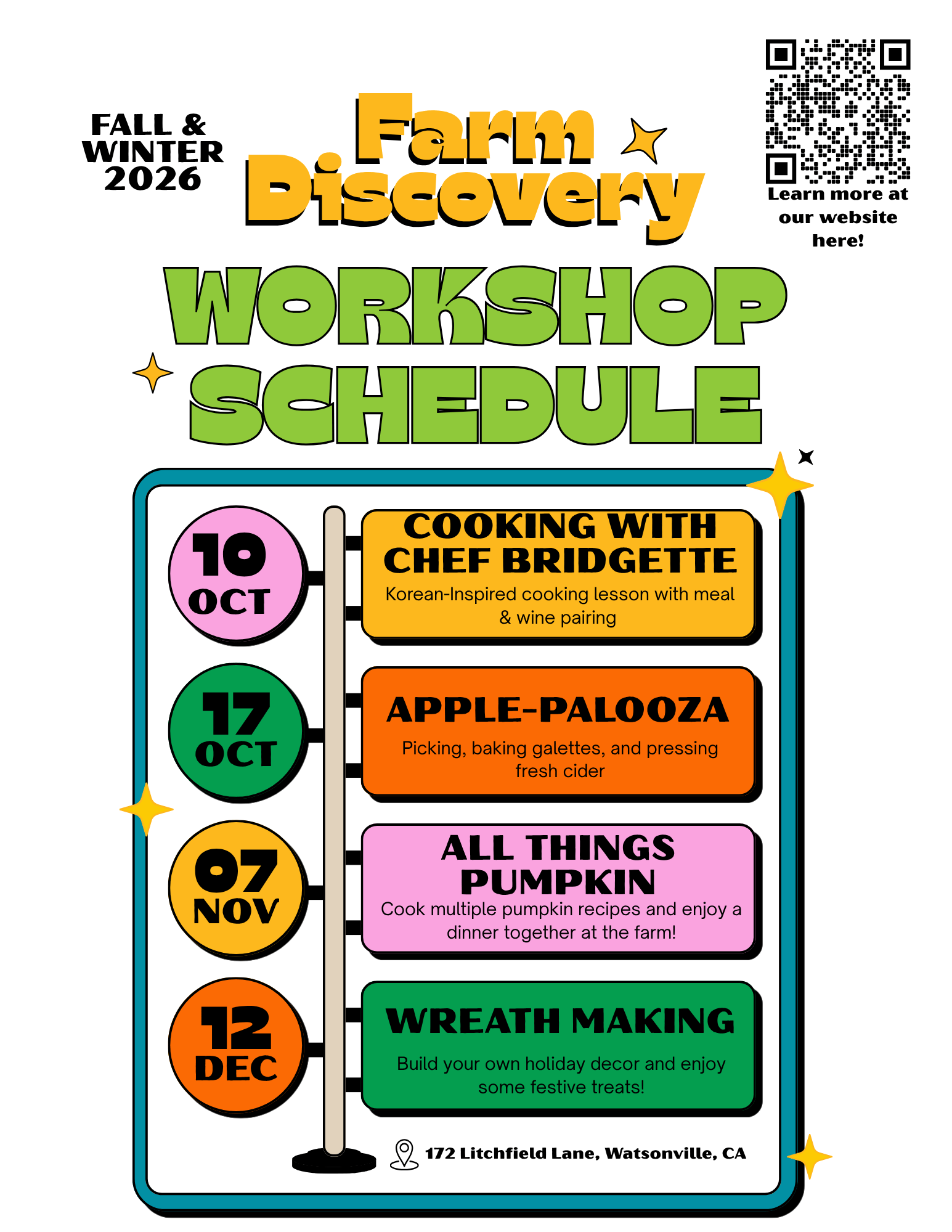 Fall 2026 Workshops